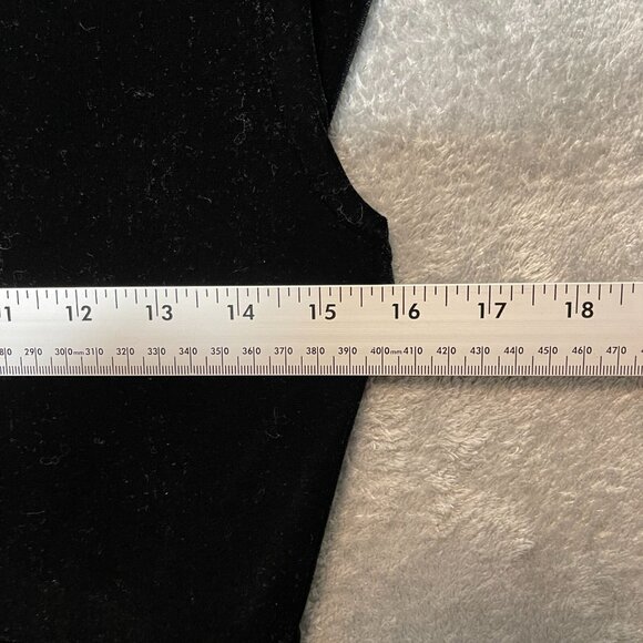 Women Classy Whimsigoth Witchy Dark Romantic Black Velvet Maxi Dress S* - Picture 8 of 11